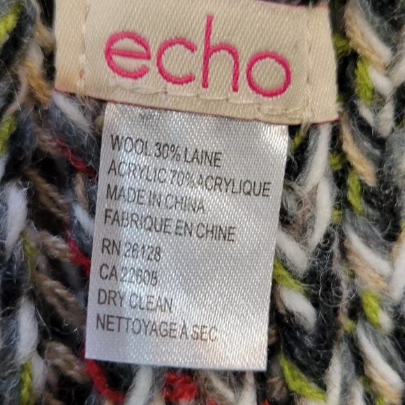 🌞Echo wool blend multi colored scarf - Picture 2 of 4